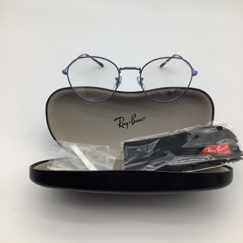 Ray Ban Eyeglasses Blue‎ Oval Frames RB 3582V 3071 51-20-140 Authentic Eyewear